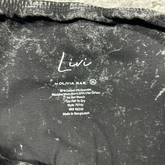 Olivia Rae Pants Womens Extra Large Joggers Stretch Acid Wash Casual Activewear - Picture 2 of 4